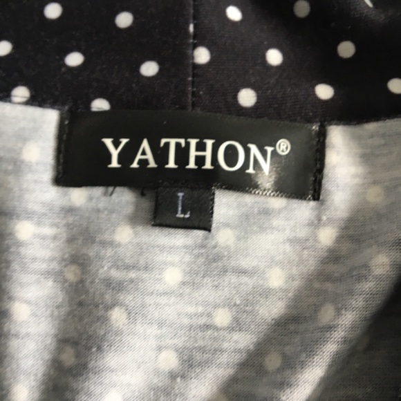 Vintage Fit and Flare Black & White Polka Dot Dress - Picture 5 of 7